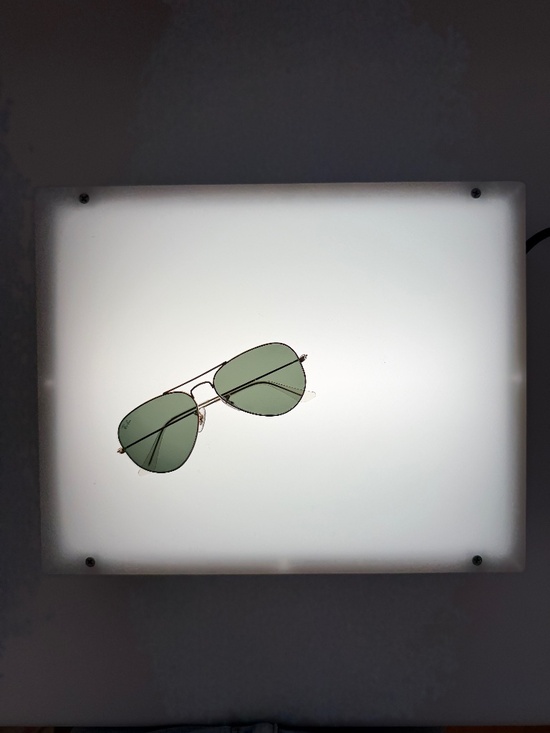 Ray-Ban~Aviator Classic~RB3025~Gold Frame:Green Lenses~Size 55-14 main image 6